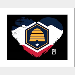 U.S. State - I Love Utah - Utah Flag Posters and Art